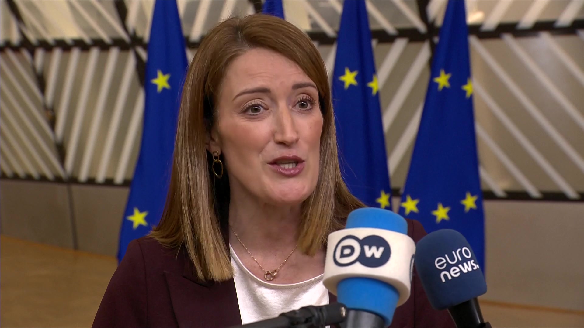 Informal meeting of the members of the European Council: Doorstep by Roberta METSOLA, EP President